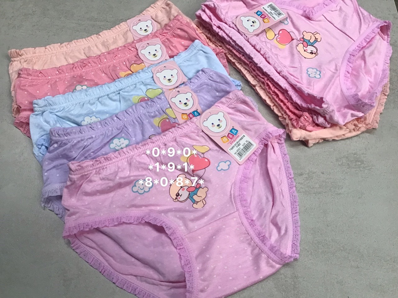 Combo 5 triangle briefs for girls high quality cotton high-grade soft elasticity 9kg to 37kg Te4001 medicine cabinet marketOnline