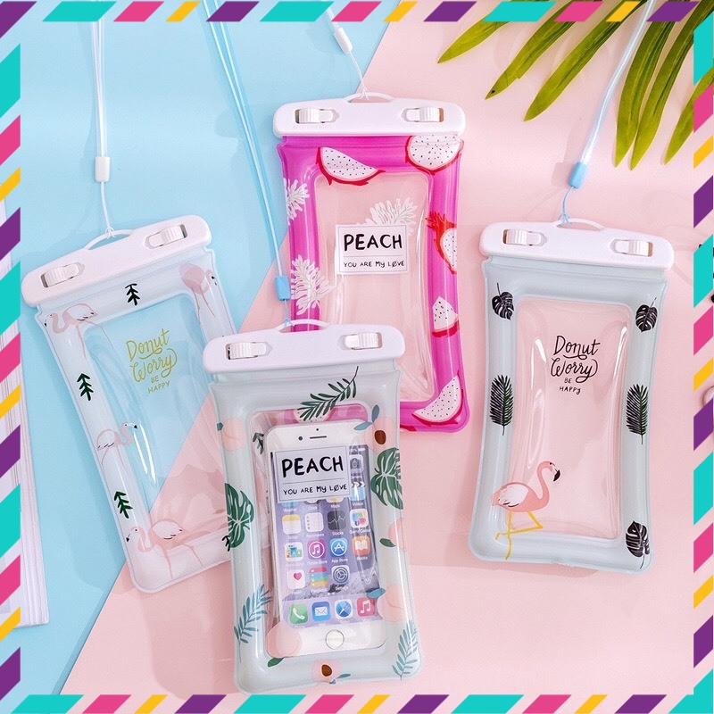 Túi đựng chống nước điện thoại, túi đựng điện thoai đi biển chống bụi bẩn
