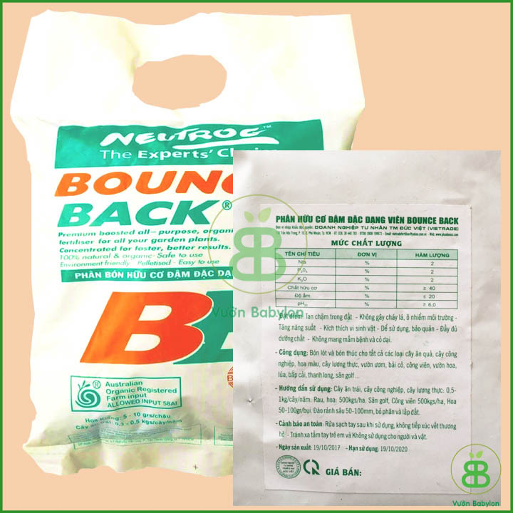 Phân Hữu Cơ Đậm Đặc Bounce Back Gói 1Kg
