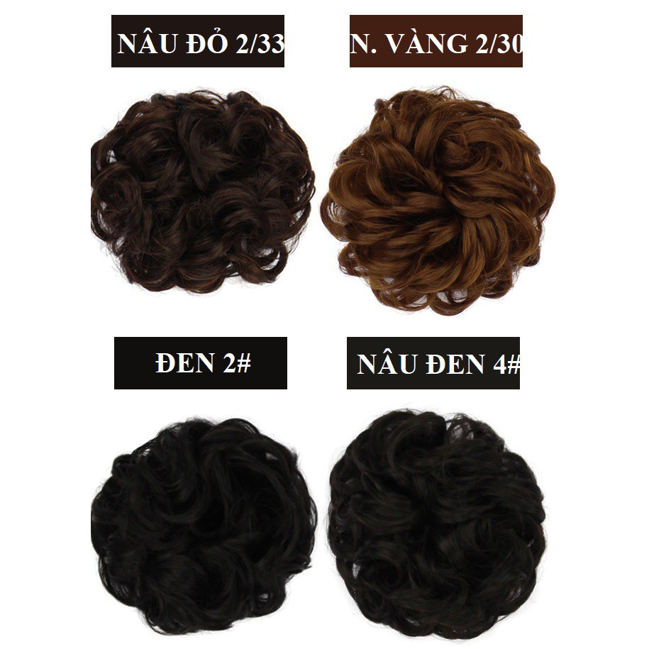 Tóc búi xoăn cột J25C