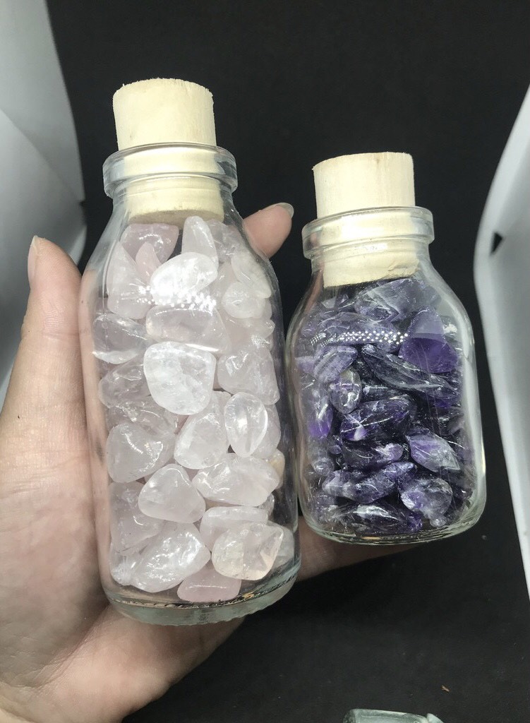 Lọ đá mini nắp nhựa