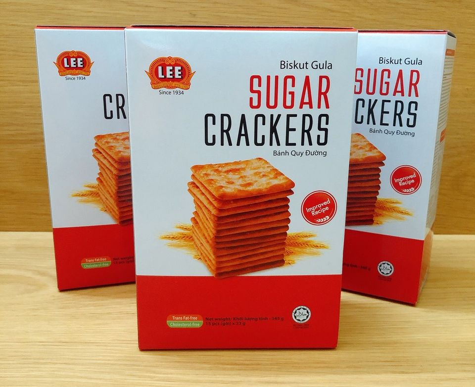BÁNH LÚA ĐƯỜNG SUGAR CRACKERS (HỘP 14 GÓI)