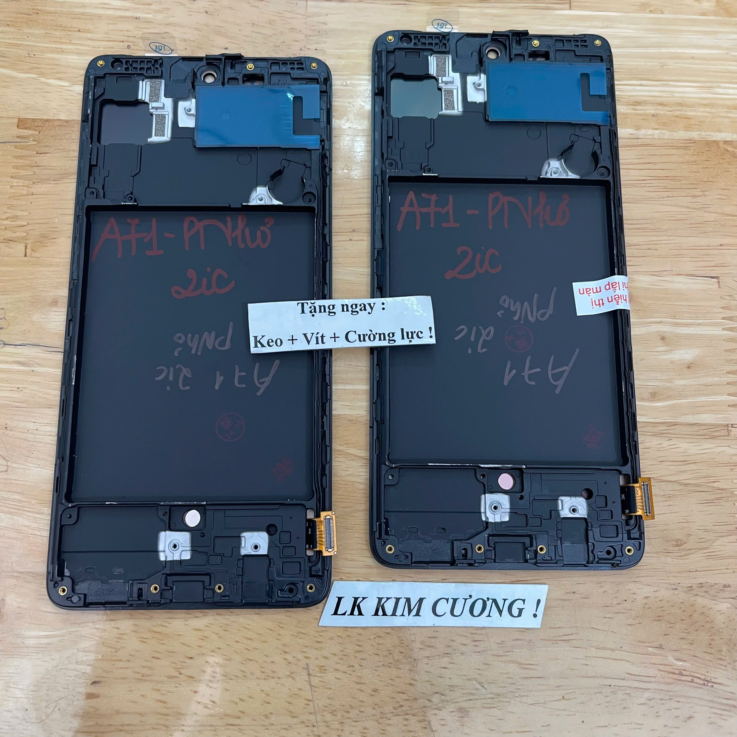 Màn hình thay thế ss A71 - PHÔI NHỎ - liền khung - OLED (2IC)