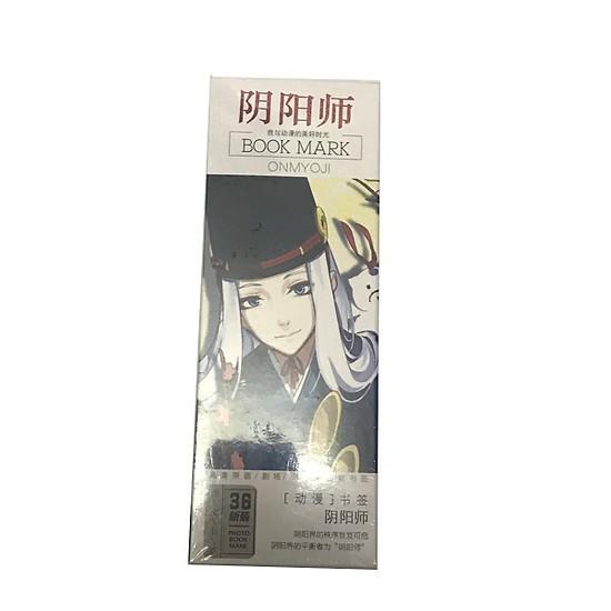 Bookmark âm dương sư hộp ảnh tập ảnh kẹp sách đánh dấu trang anime chibi 36 tấm