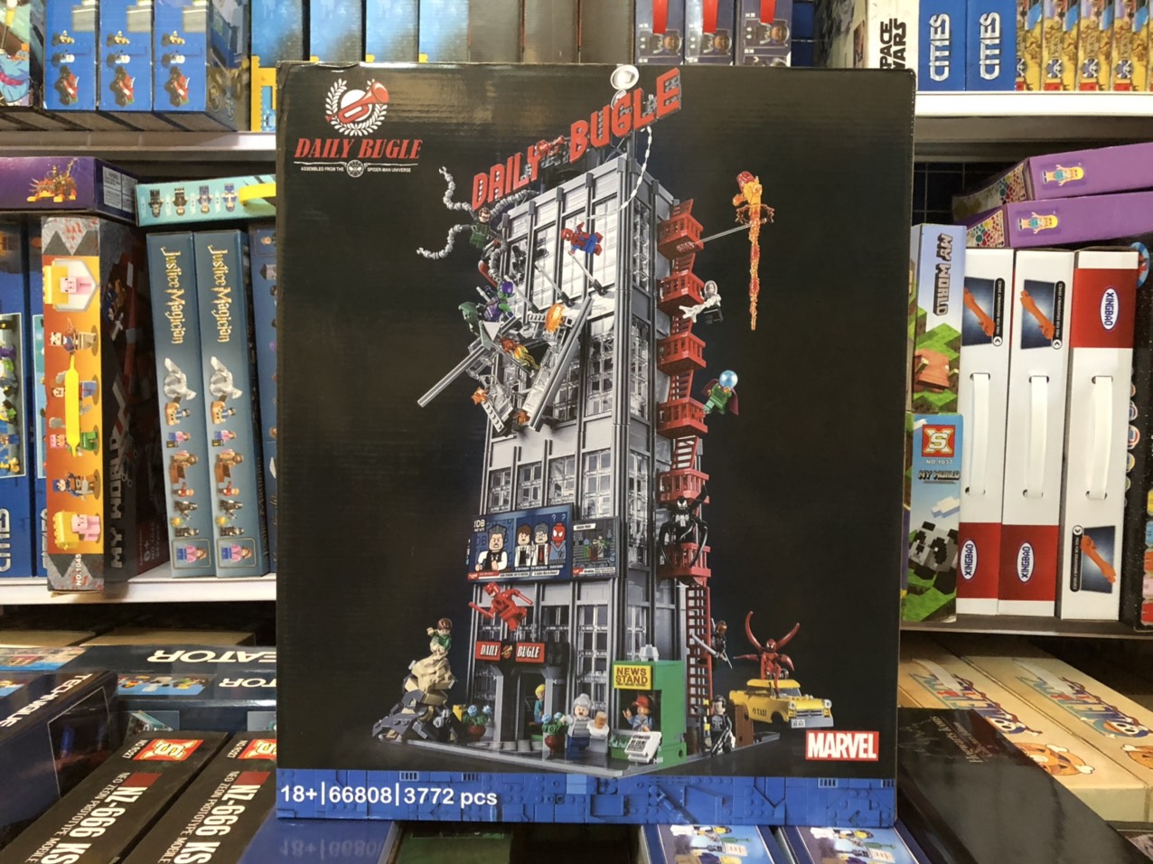 Leji 78008 ( xếp hình đại chiến trên tòa tháp daily bugle 3772 mảnh )