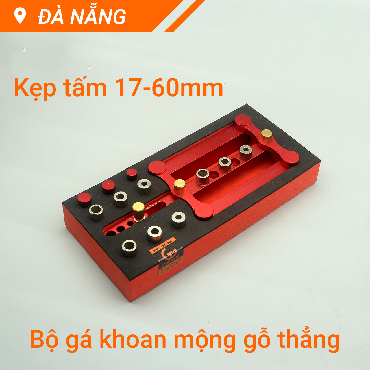 Bộ cữ định vị mũi khoan thẳng 17-60mm