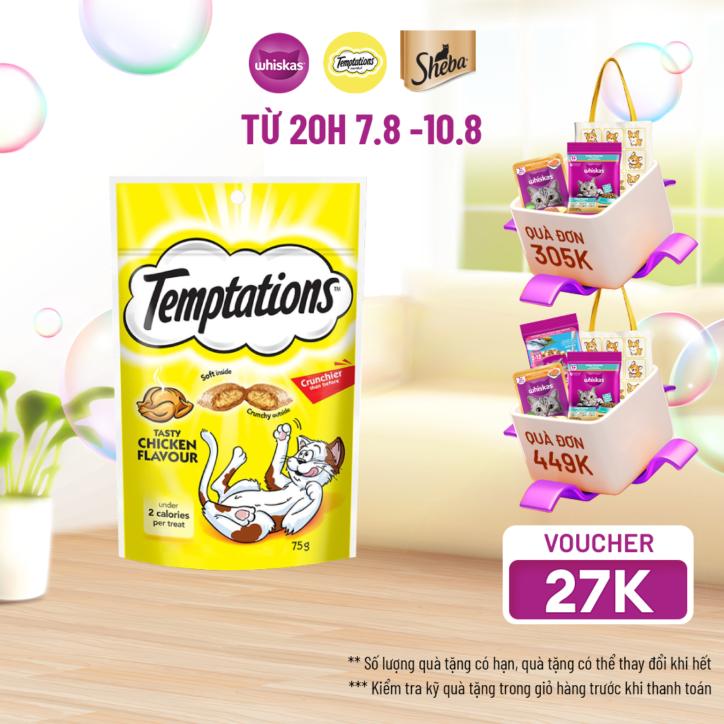 Temptations -  Bánh thưởng cho mèo