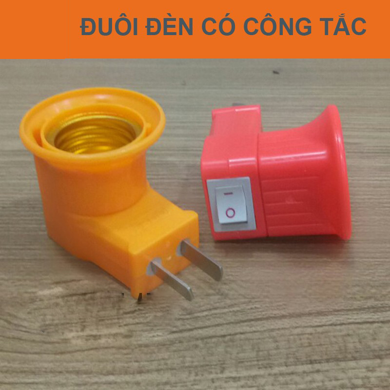 Đuôi đèn E27 công tắc loại tốt
