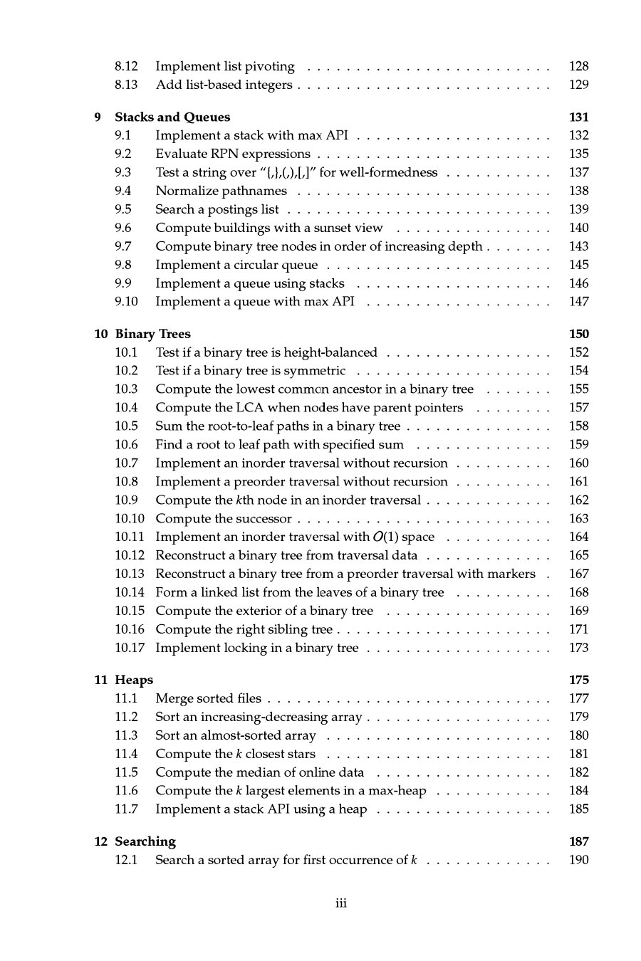 Elements of Programming Interviews in Java