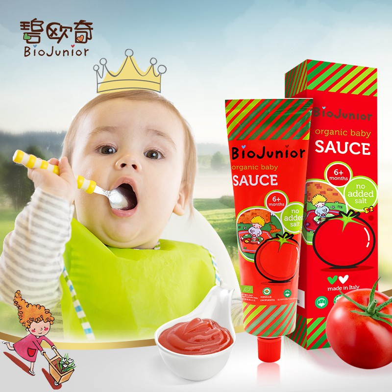 Sốt cà chua hữu cơ cho bé Bio Junior 150g ( Từ 8 tháng tuổi)