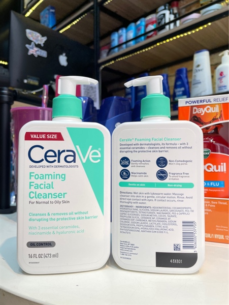 Sữa Rửa Mặt Cerave Da Dầu Da Nhạy Cảm