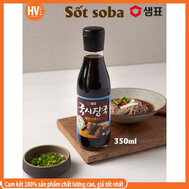 [Hàng Chuẩn] Nước Sốt Mỳ Lúa Mạch Soba Sempio Hàn Quốc 350ml