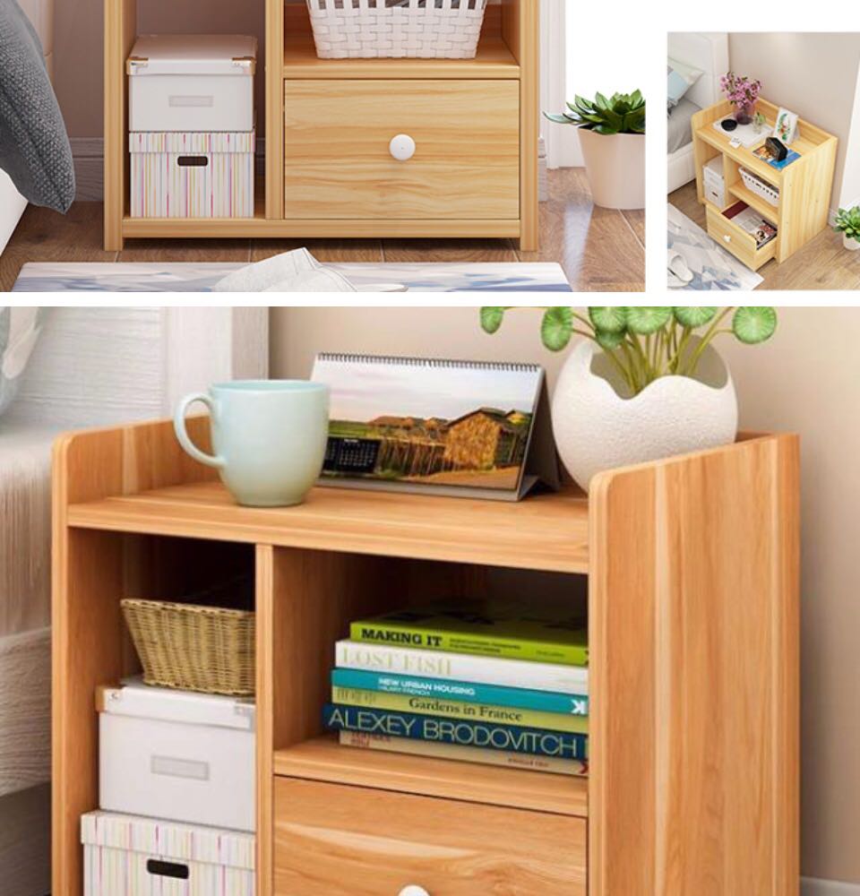 TỦ / KỆ ĐỂ ĐẦU GIƯỜNG CÓ NGĂN KÉO CAO CẤP 3 TẦNG NHIỀU NGĂN DỄ DÀNG THÁO LẮP , THIẾT KẾ NHỎ GỌN SANG TRỌNG KHUNG GỖ BỀN ĐẸP CHẮC CHẮN THEO THỜI GIAN ĐỘ CHỐNG NƯỚC CAO