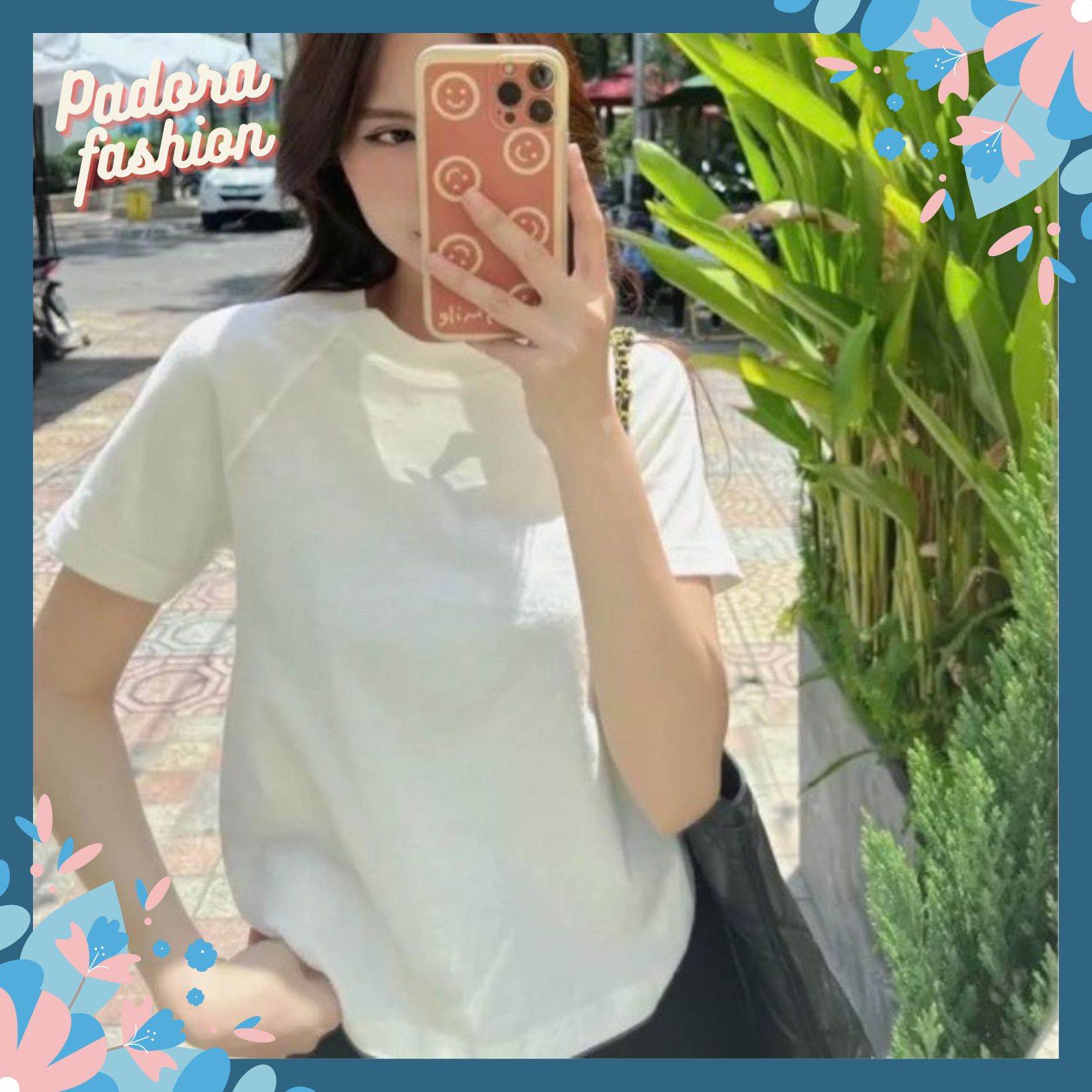 Áo babytee thun trơn áo cotton tay zap lăng nữ Padora-A6