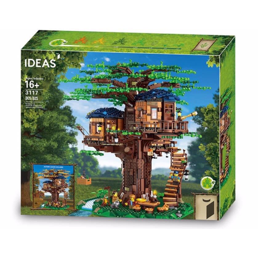 Lego - Ideas 6007 ( Xếp Hình Ngôi Nhà Trên Cây - Tree House 3117 Mảnh )Lego Minecraftr
