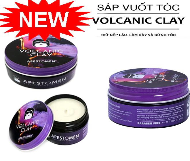 Sap Vuot Toc, Sáp Vuốt Tóc Volcanic Clay  bản version 3 Đẳng Cấp Mới Mã 487