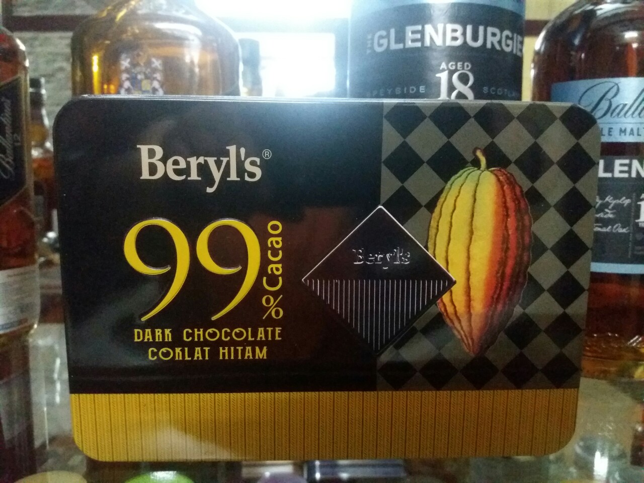SOCOLA -DARK CHOCOLATE 99% COCOA 108G
