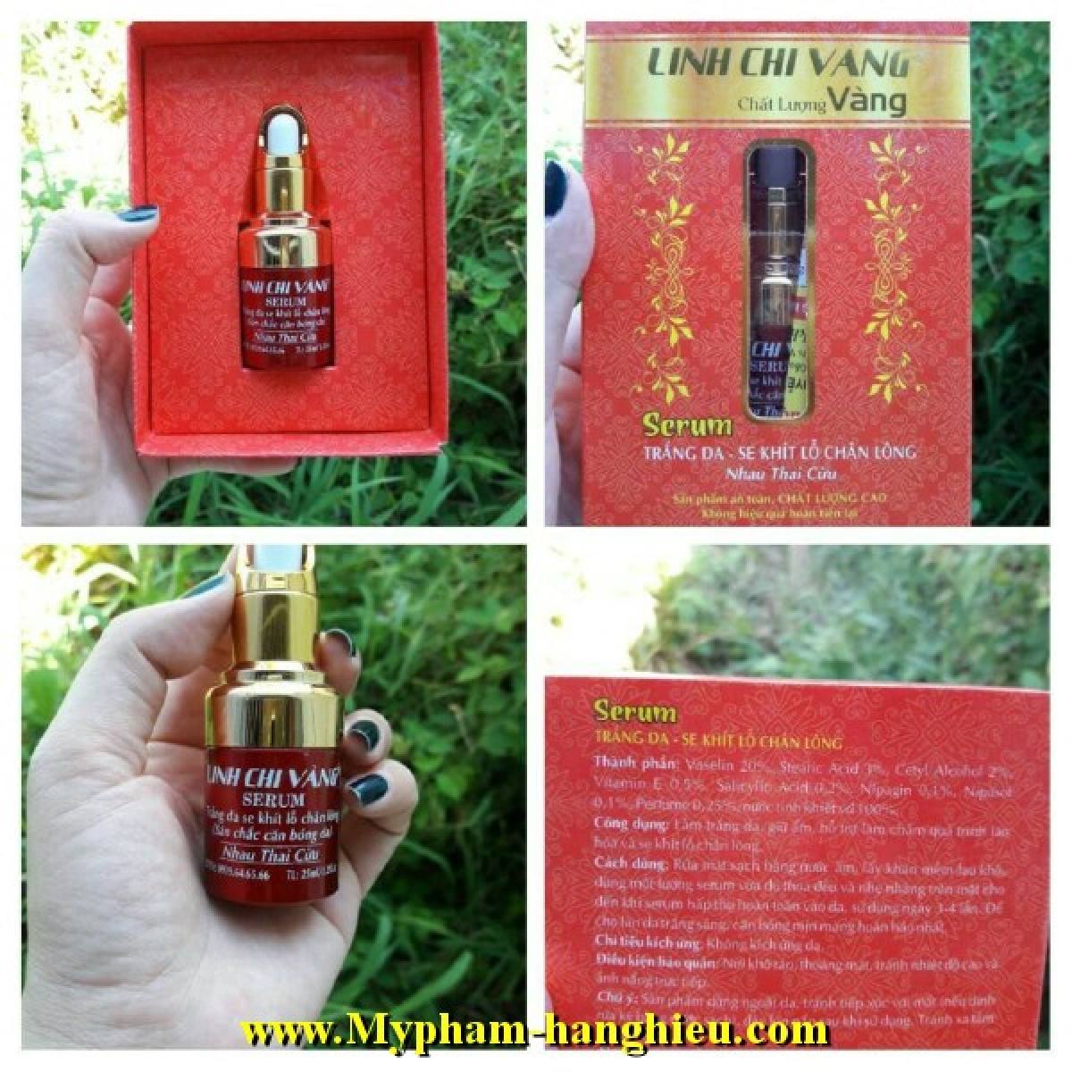 [HCM]SERUM DƯỠNG TRẮNG DA LINH CHI VÀNG 25ml