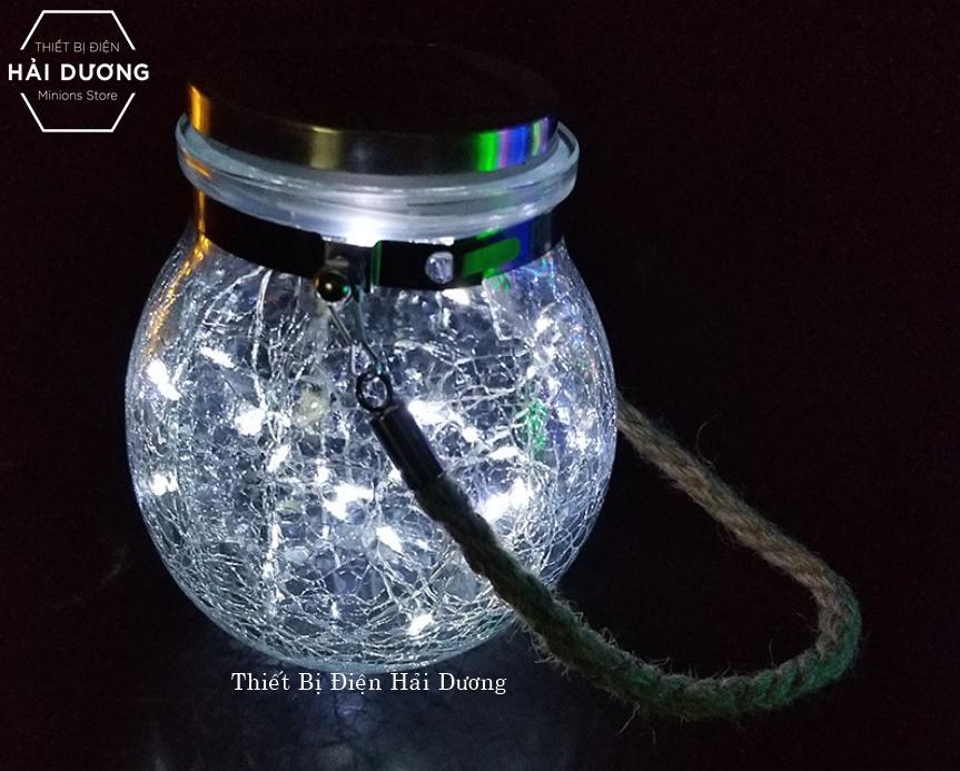 Lọ Thủy Tinh Đèn Led Treo Cây Năng Lượng Mặt Trời MT-145 led đom đóm decor lạ mắt 3m 30 hạt led - BH 1 năm - Siêu sáng - Có Video