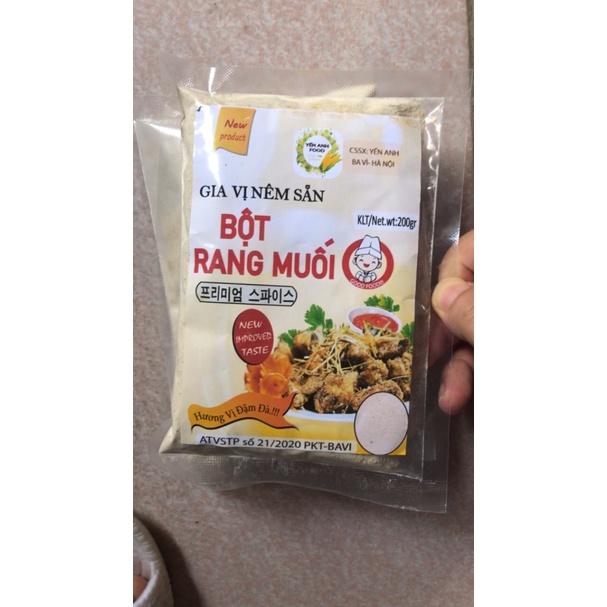 Bột Rang Muối chuẩn vị 200g (gia vị gà, vịt, sụn, bề bề... rang muối)