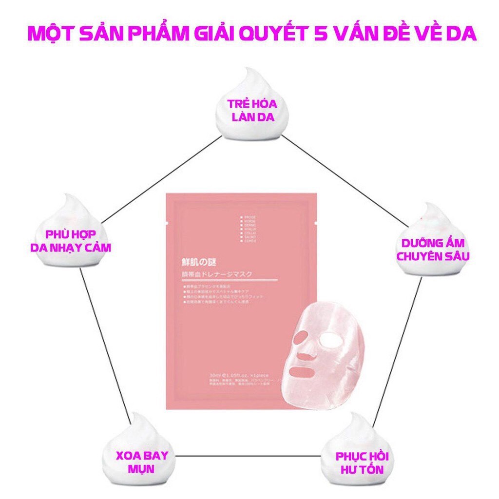 Combo 100 Mặt Nạ Nhau Thai Cừu Nhật Bản