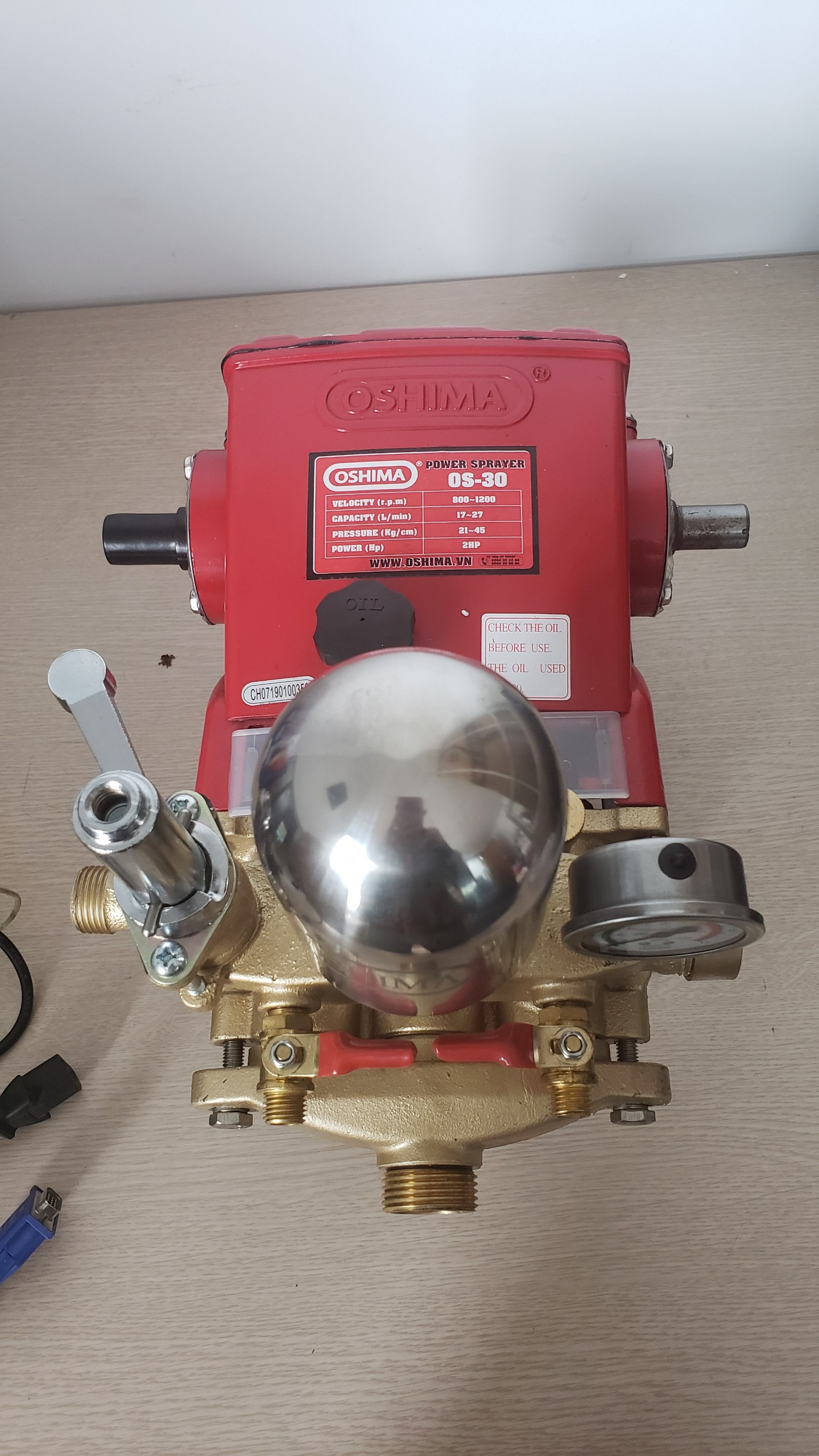 Đầu Xịt Áp Lực Oshima OS-30 – Đầu Xịt Rửa Xe 2HP