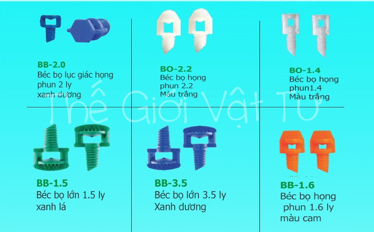 Béc bọ họng phun 3.5 ly (gói 100 cái)