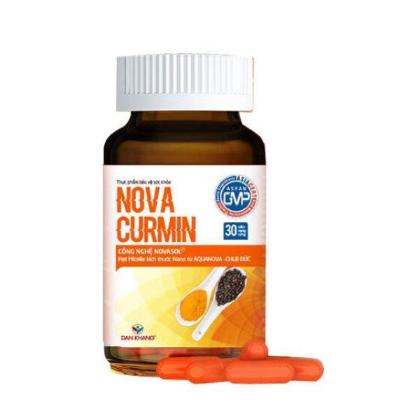 Viên uống Novacurmin - Hỗ trợ làm giảm các triệu chứng viêm loét dạ dày nhập khẩu