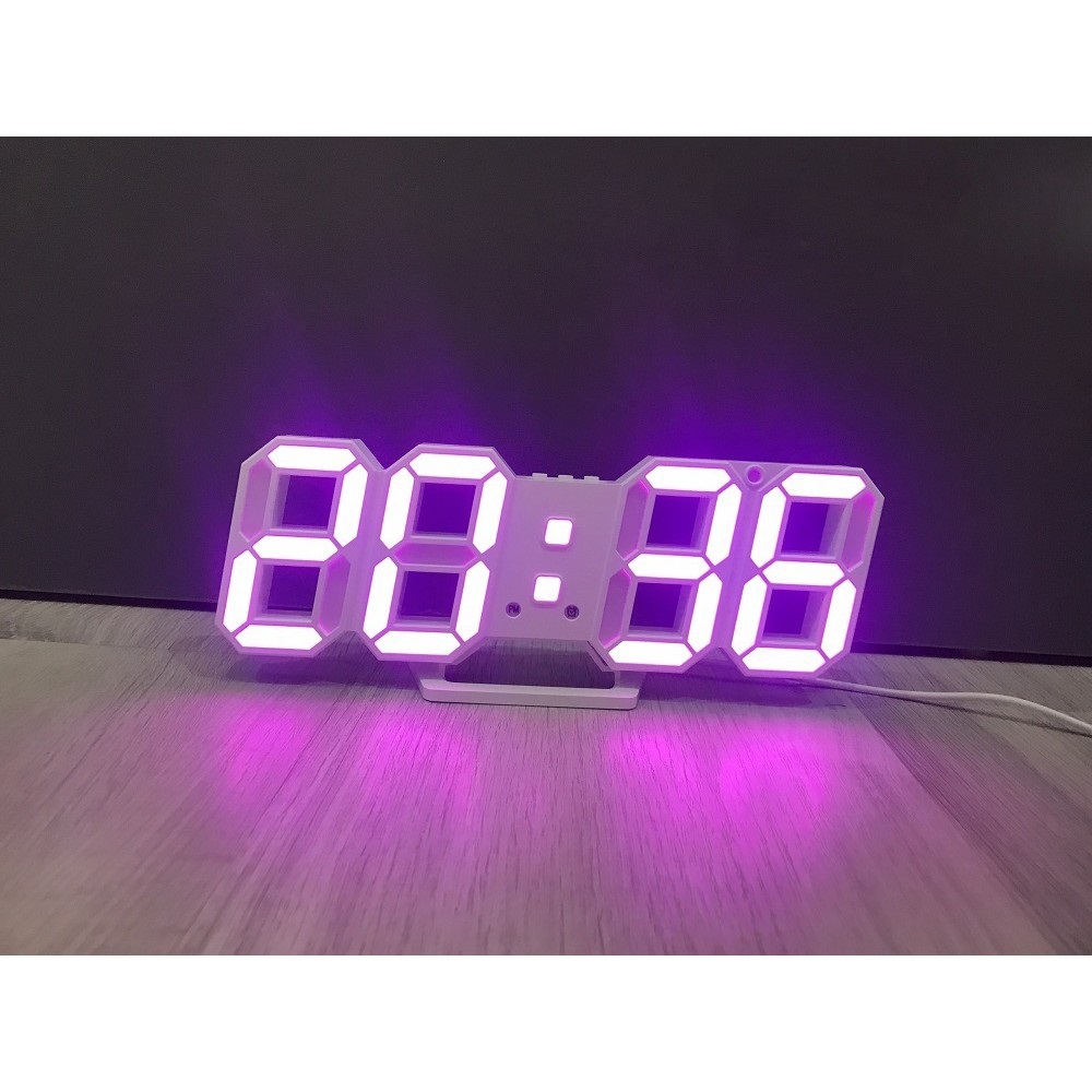 [HCM]Đồng hồ LED treo tường 3D phong cách Hàn Quốc