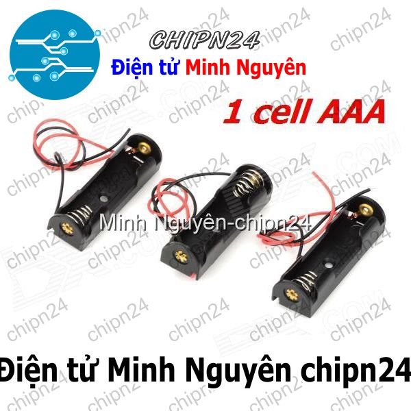 [2 cái] (C17) Hộp Đế pin 1 viên AAA - HH002535