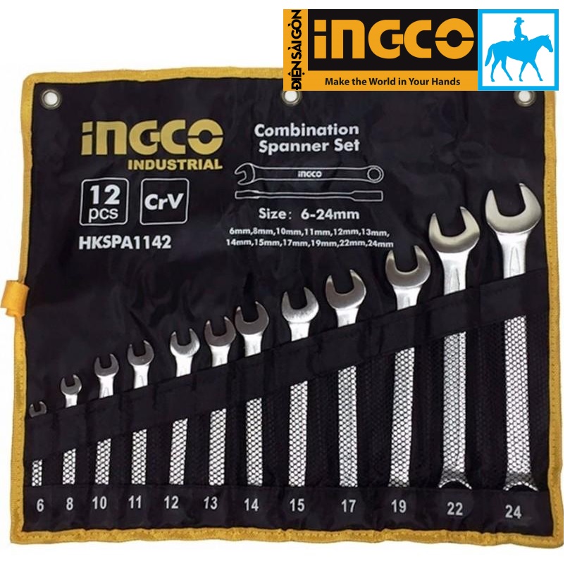 Bộ 12 Cờ Lê Vòng Miệng 6-24mm TOTAL THT1022121