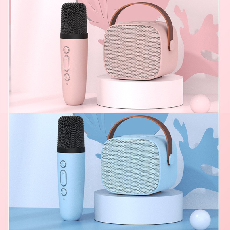 Bộ Loa Bluetooth kèm Micro không dây Karaoke Mini K1 (giao màu ngẫu nhiên)