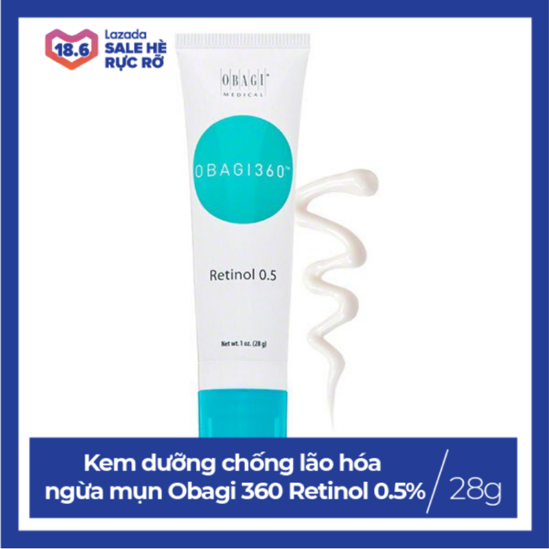 Kem dưỡng da trẻ hóa, ngừa mụn, chống lão hóa Obagi 360 Retinol 0.5% 28g