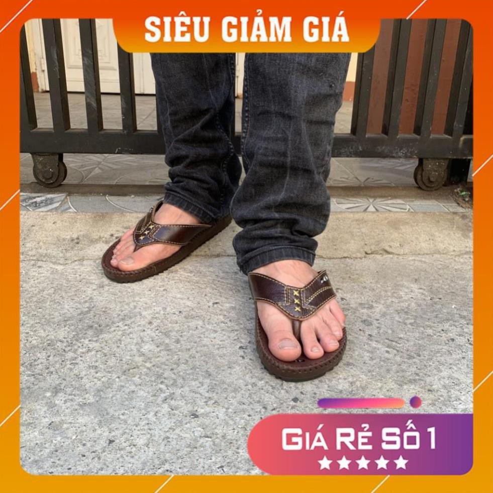 Dép Xỏ Ngón Nam Cao Cấp Da Bò Thật 100% C20