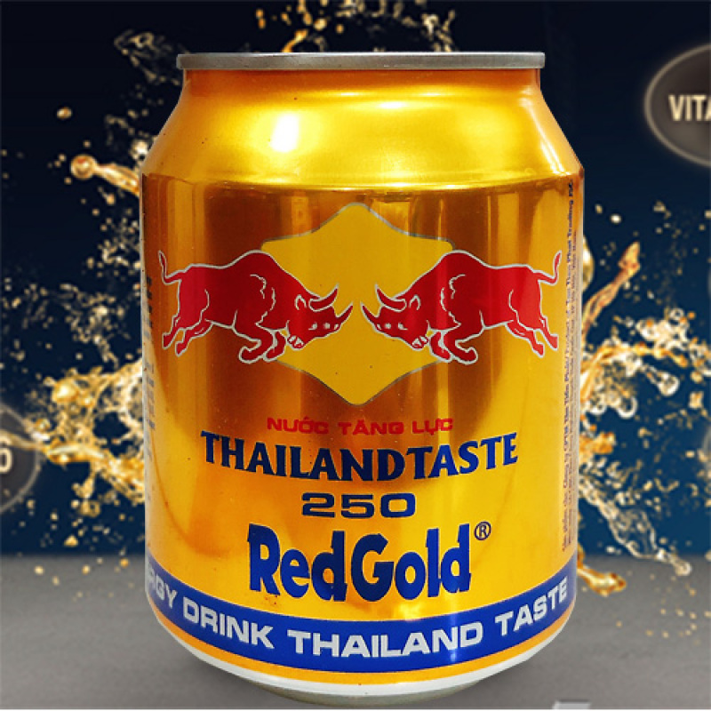 01 lon x 250ml nước uống tăng lực Red Gold Thái Lan (Date : 12 tháng) [ Lợi ích, thành phần của nước tăng lực ; cách uống nước tăng lực đúng cách ]