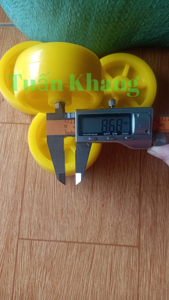 Bánh xe đẩy nhựa đường kính 75mm