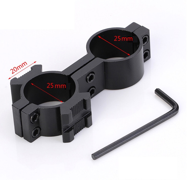 Kẹp 2 ống tron cổ dài dùng cho đèn pin...... +1 tô vít lục giác Mã CD8