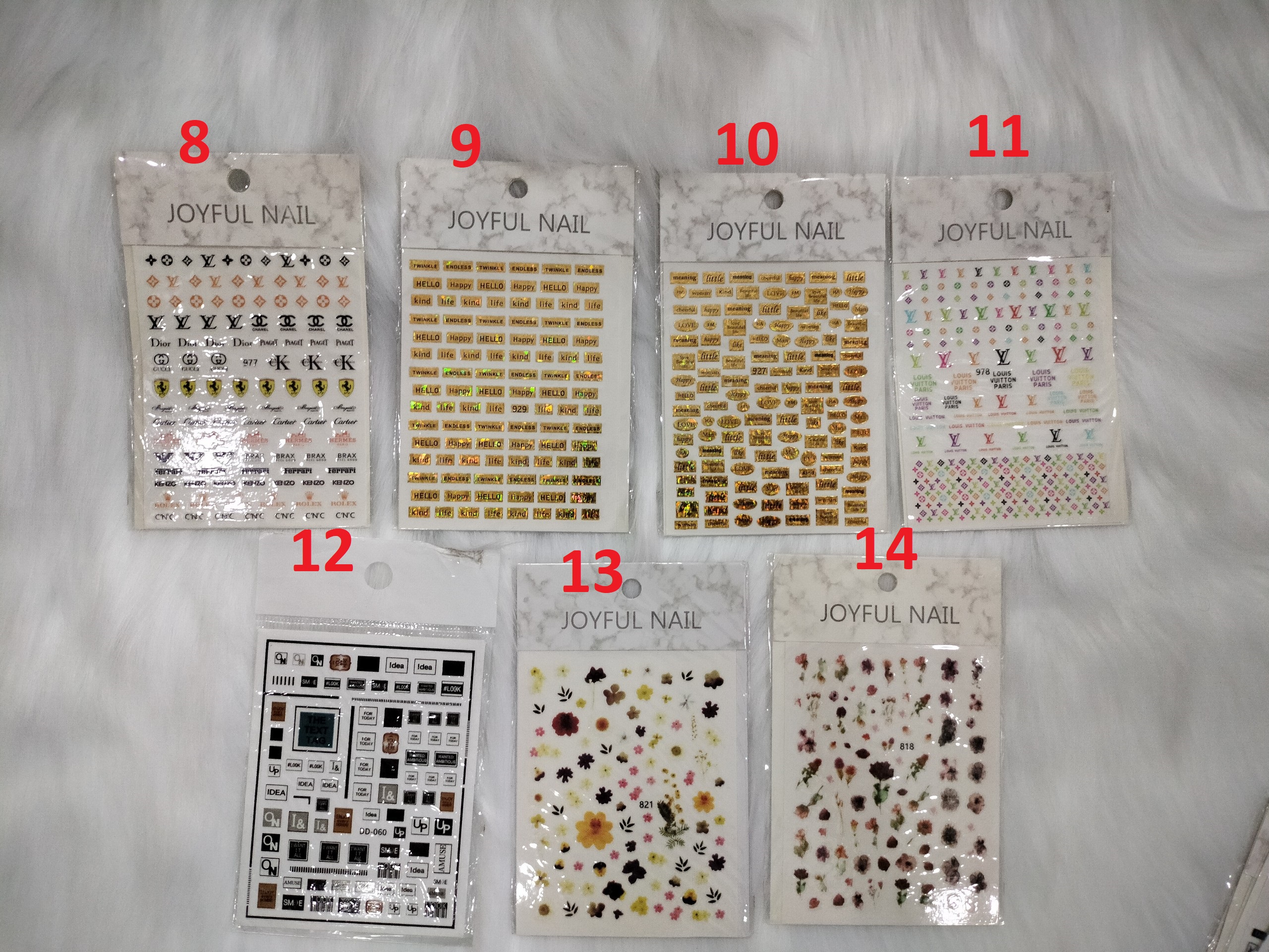 Sticker lấp lánh trang trí móng