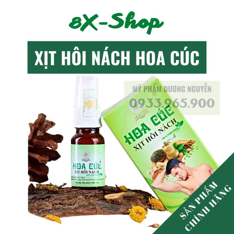 Xịt triệt hôi nách hoa cúc - ngăn tiết mồ hôi - giảm thâm