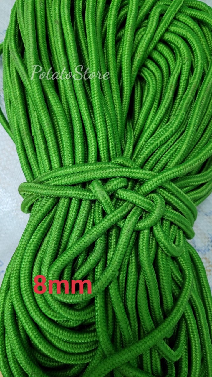 Dây dù tròn 8mm bền, chắc. Dài 10m, 20m, 30m... (dây buộc đồ,cắm trại,leo núi...)