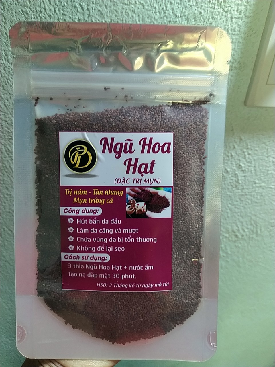 MẶT NẠ NGŨ HOA HẠT GÓI 100GR