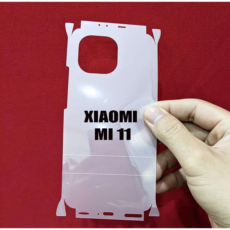 Miếng dán ppf 3 lớp full lưng viền xiaomi mi 11
