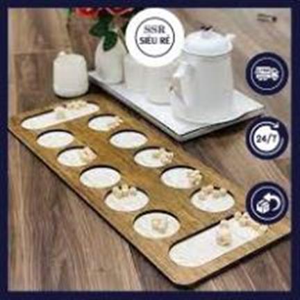 Bộ Trò Chơi Ô Ăn Quan Cao Cấp Bằng Gỗ (LA98127)