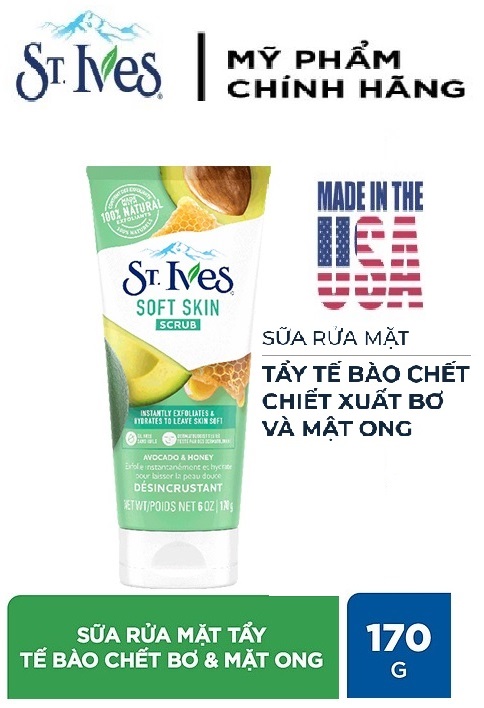 Sữa rửa mặt tẩy tế bào da chết St.Ives 170g