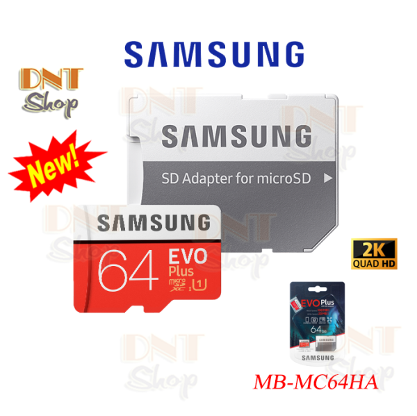 Thẻ nhớ MicroSDXC Samsung Evo Plus 64GB U1 2K R100MB/s W20MB/s Kèm Adapter New 2020