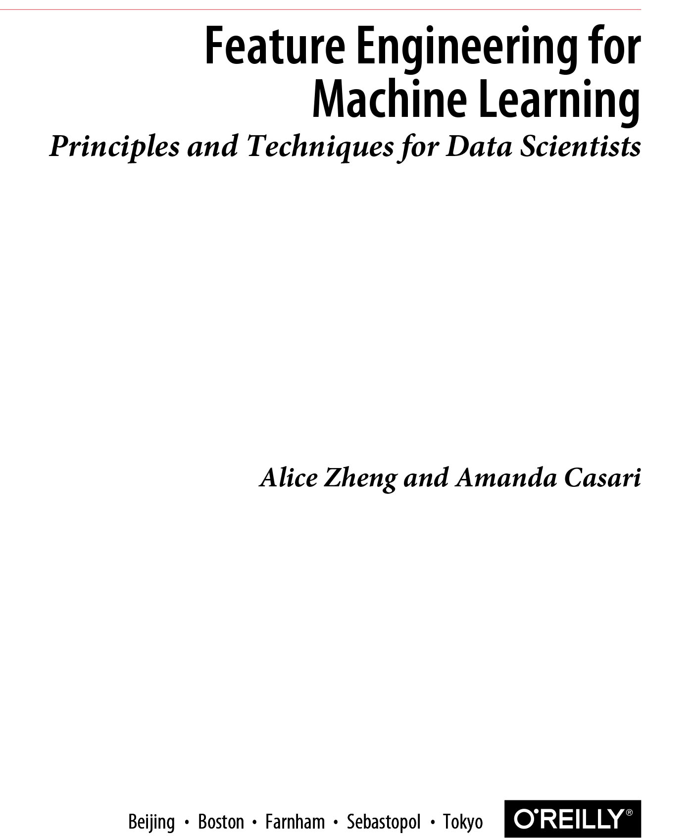 Feature Engineering for Machine Learning ( sách tiếng anh)