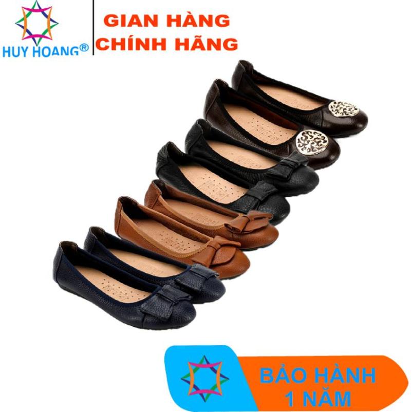Giày nữ búp bê Huy Hoàng da bò nhiều màu HK7905-06-07-08 giá rẻ