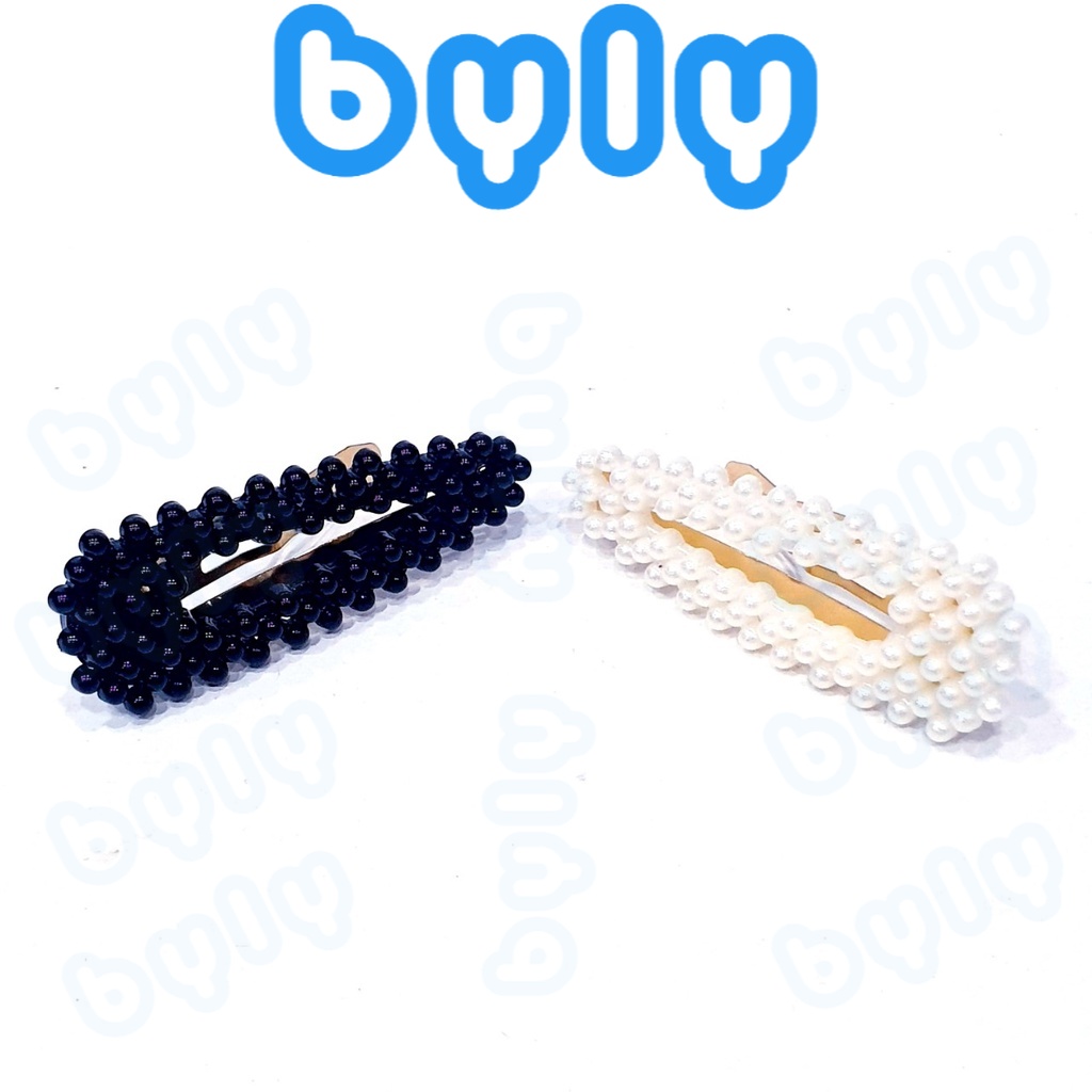 [Ship hỏa tốc] Kẹp tóc bấm thời trang đen - trắng  VBBET30 - ByLy Store