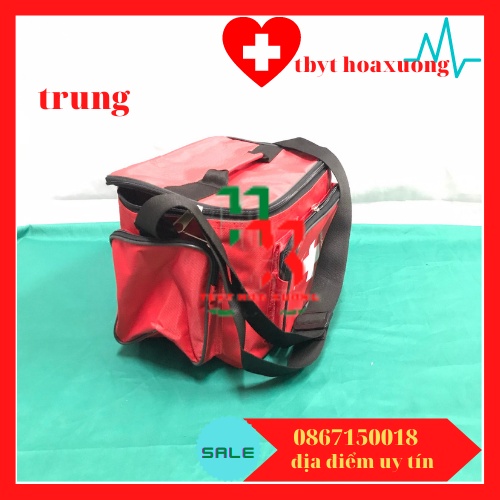 [ Hàng Cao Cấp ] Túi Cứu Thương- Túi Y Tế Các Cỡ Màu Đỏ