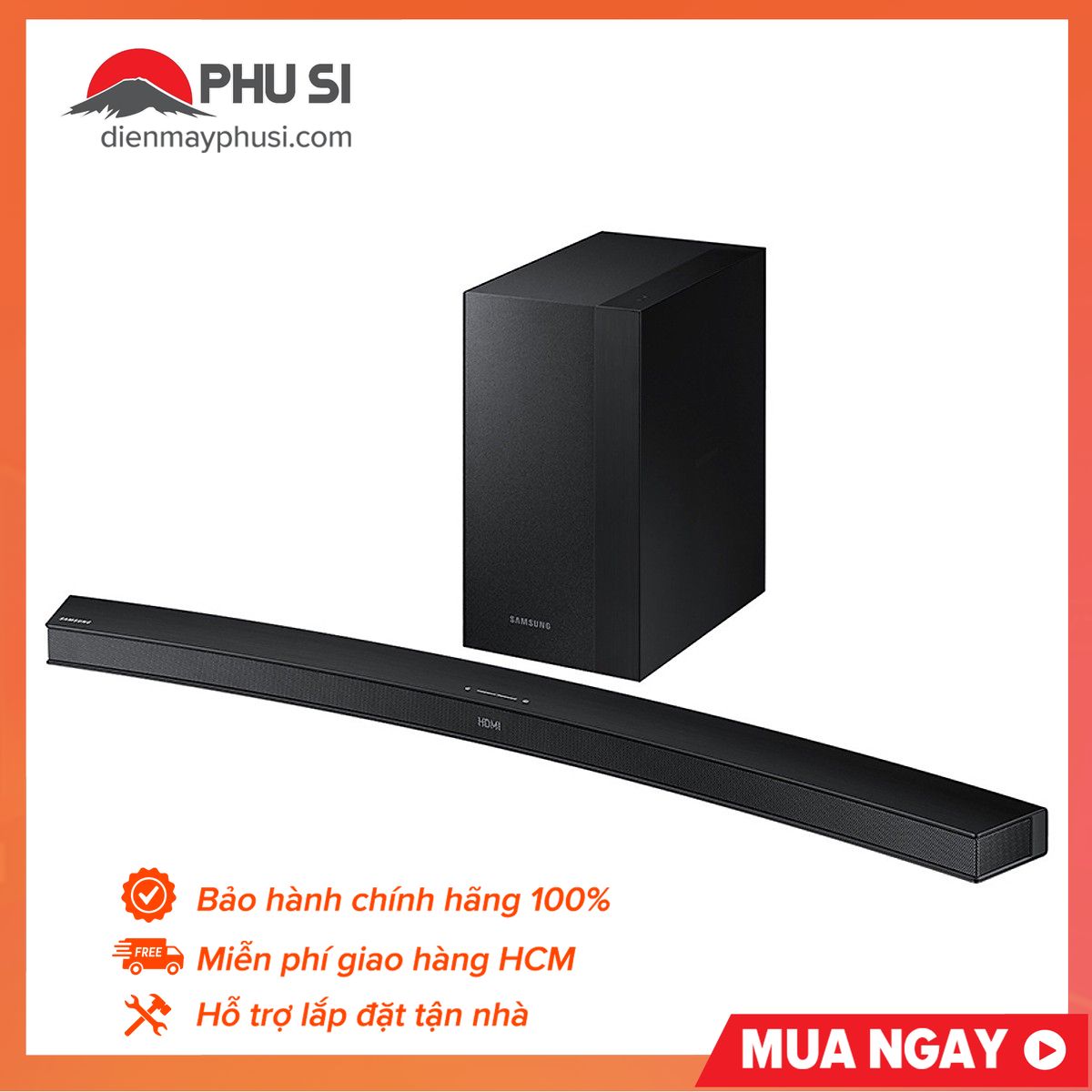 [Trả góp 0%]Loa Cong 2.1Ch Samsung HW-M4500/XV (260W) - Đen